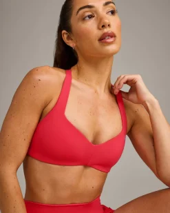 UnifiedMove™ T Back Minimal Bralette with Reflective Logo