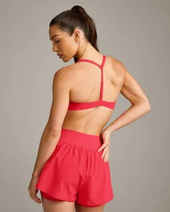 UnifiedMove™ T Back Minimal Bralette with Reflective Logo