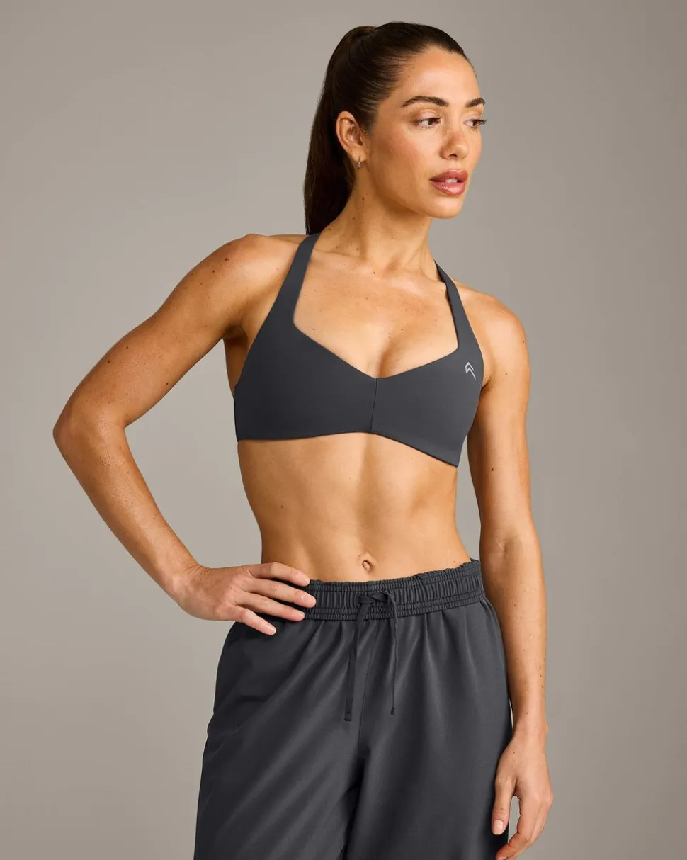 UnifiedMove™ T Back Minimal Bralette with Reflective Logo