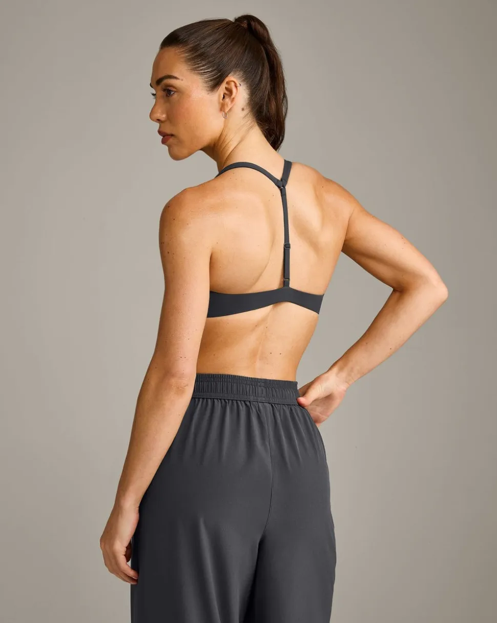 UnifiedMove™ T Back Minimal Bralette with Reflective Logo