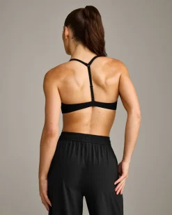 UnifiedMove™ T Back Minimal Bralette with Reflective Logo