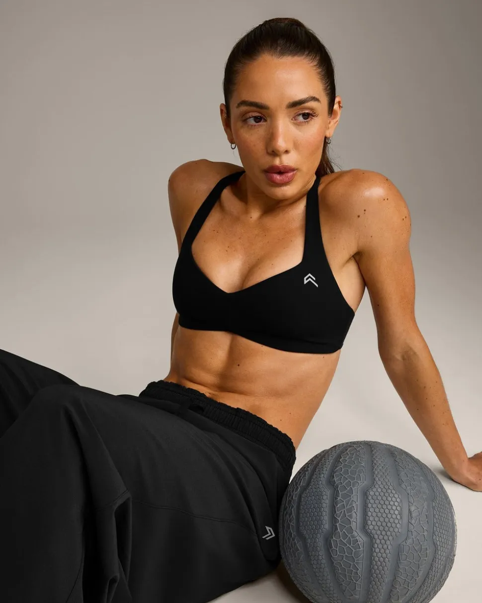 UnifiedMove™ T Back Minimal Bralette with Reflective Logo
