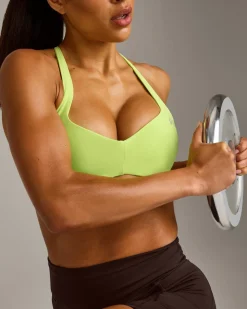 UnifiedMove™ T Back Minimal Bralette with Reflective Logo