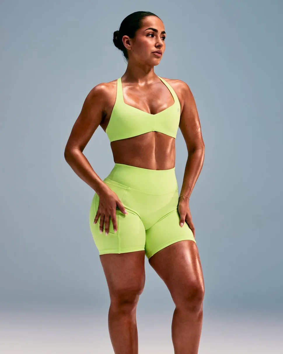 UnifiedMove™ T Back Minimal Bralette with Reflective Logo