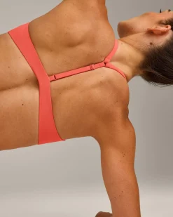 UnifiedMove™ T Back Minimal Bralette with Reflective Logo