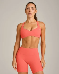 UnifiedMove™ T Back Minimal Bralette with Reflective Logo