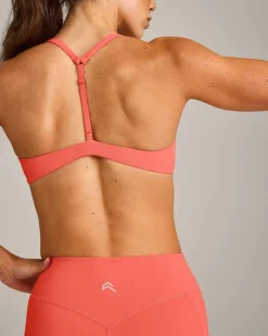 UnifiedMove™ T Back Minimal Bralette with Reflective Logo