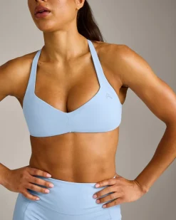 UnifiedMove™ T Back Minimal Bralette with Reflective Logo