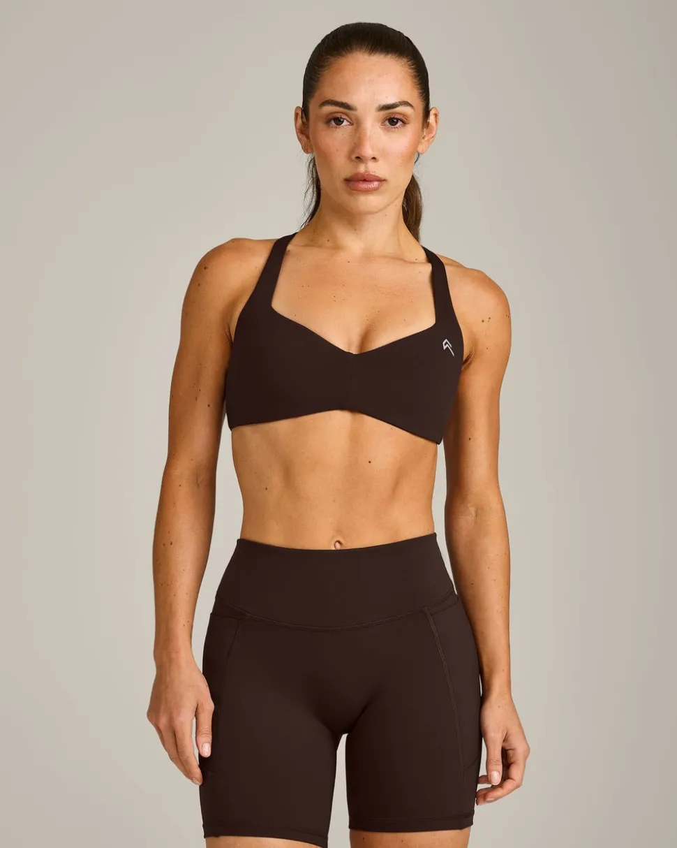 UnifiedMove™ T Back Minimal Bralette with Reflective Logo