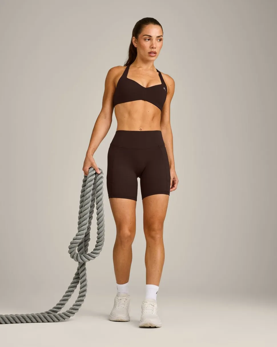 UnifiedMove™ T Back Minimal Bralette with Reflective Logo